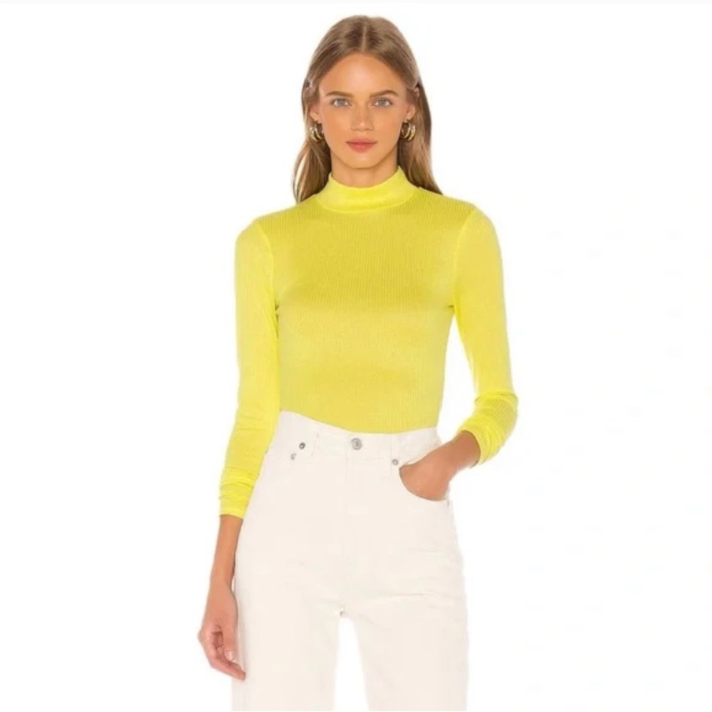 Song of Style Penny Top in Citrus - Turtleneck